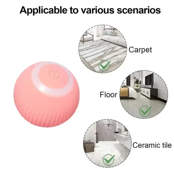 Smart Cat Rolling Ball Toys Rechargeable Cat Toys Ball Motion Ball Self-moving Kitten Toys for Indoor Interactive Playing - Image 14