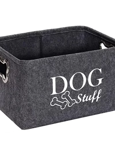 Pet Toy Basket Pet Storage Box With Handle Convenient Clothing Blanket Toy Storage Basket Organizer  Dog Accessories
