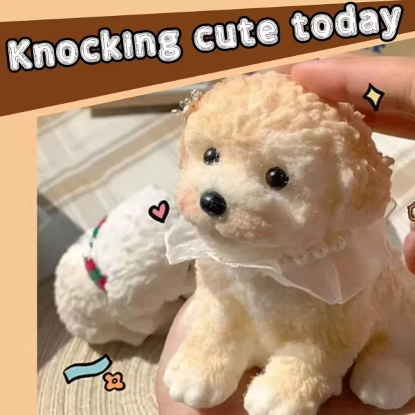Teddy Dog Squishy Toys Soft Squeeze Puppy Anxiety Stress Relief Sensory Fidget Toy Decompressing Pinching Dog