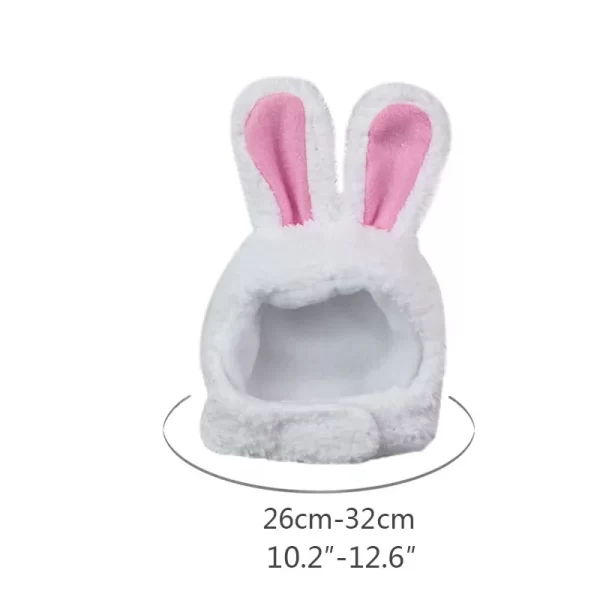 Cute Bear Rabbit Hooded Pet Cat Dog Accessories Cosplay Cat Hat Winter Lovely New Year Puppy Headgear Soft Velvet Pets Supplies - Image 12