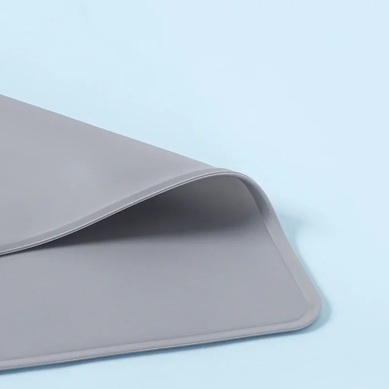 Silicone Pet Food Mat With High Lips - Waterproof & Non - Stick Feeding Pad For Dogs & Cats - Anti - Spill Feeder Tray Placemat - Image 3