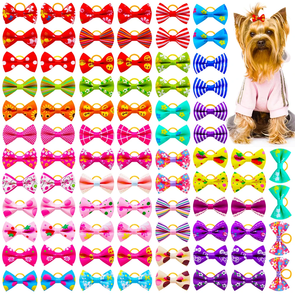 10/20pcs Pet Accessories Dog Hair Bows Cat Dog Hair Bows Mix Colours Small Dog Hair Rubber Bands Dog Grooming Accessories - Image 7