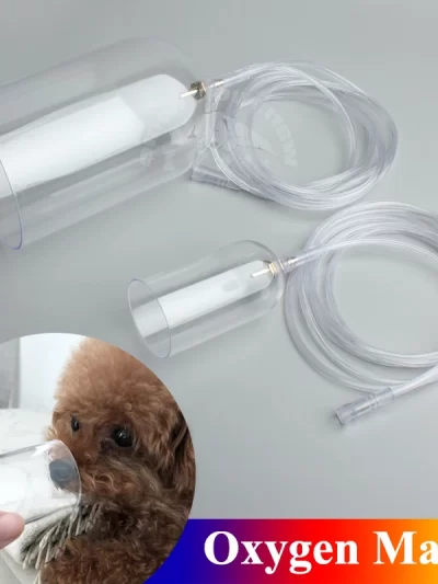 Pet Dog Oxygen Mask Kit Oxygen Inhalation Atomizing Mask for Long-nosed Animal Veterinary Instrument
