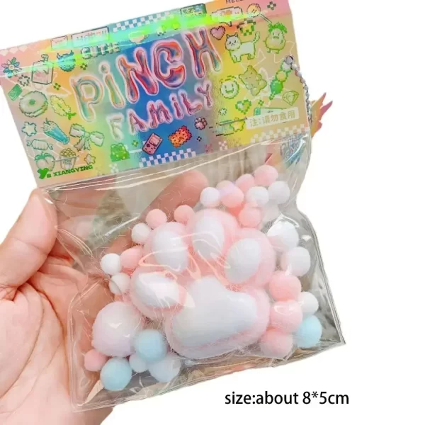 Squeeze Cat Paw Toys Cute Soft Abreact Relief Relax Toys Sticky Decompressing Pinching Cat Paw Stress Relief Squishy Toy - Image 6