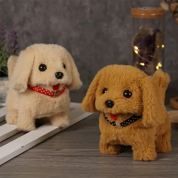 Realistic Plush Simulation Smart Dog Called Walking Plush Toy Electric Plush Robot Dog Toddler Toy Christmas GiftElectric Pet Pu - Image 2