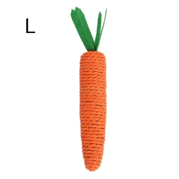 Carrot pet cat toys, paper rope chew toys, built-in bells, cute small animals, pet toys wholesale, pet products, cat toys,catnip - Image 7