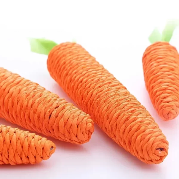 Carrot pet cat toys, paper rope chew toys, built-in bells, cute small animals, pet toys wholesale, pet products, cat toys,catnip - Image 4