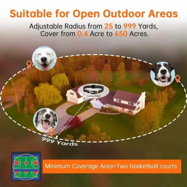 Smart GPS Pet Electronic Fence Wireless Pet Enclosure Waterproof Outdoor Training Collar for Dogs Pet Products Accessories - Image 2