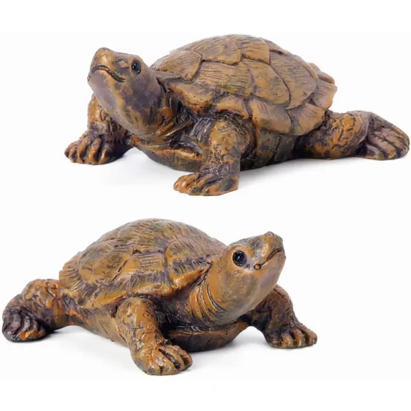Collectible Fine Texture Miniature Figurine Simulation Small Tortoise Ornament Garden Accessories - Image 2