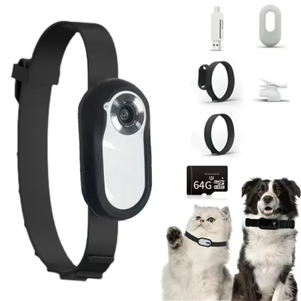 AA60-HD 1080P Dog Tracker Collar No Wifi Needed Cat Camera Collar Camera With Video Records Cat Dog Gift - Image 2
