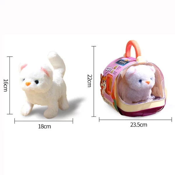 2025 New 13PCS Cute Electronic Pet Cat Toy Children's Simulation Electric Plush Kitten Portable Children's Toy Gift - Image 6