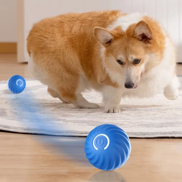Smart Dog Toys Intelligent Gravity Jump Ball Rechargeable Bite-Resistant Rolling Ball Cat And Dog Chase Interactive Pet Toys - Image 2