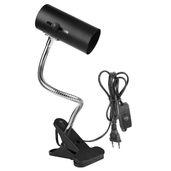 E27 Heating Reptile Lamp Holder UVA UVB Clip-on Bulb Cover for Pet Light Tortoise Ceramic Heater Lamp Holder with Switch Clip - Image 8