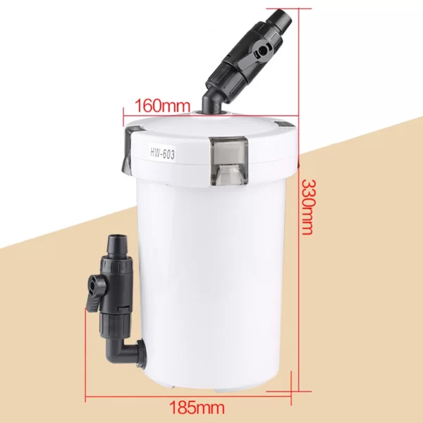 Aquarium Filter Bucket HW-602/HW-603 Fish Tank Quiet External Canister with Sponge Accessories Filtration System - Image 14