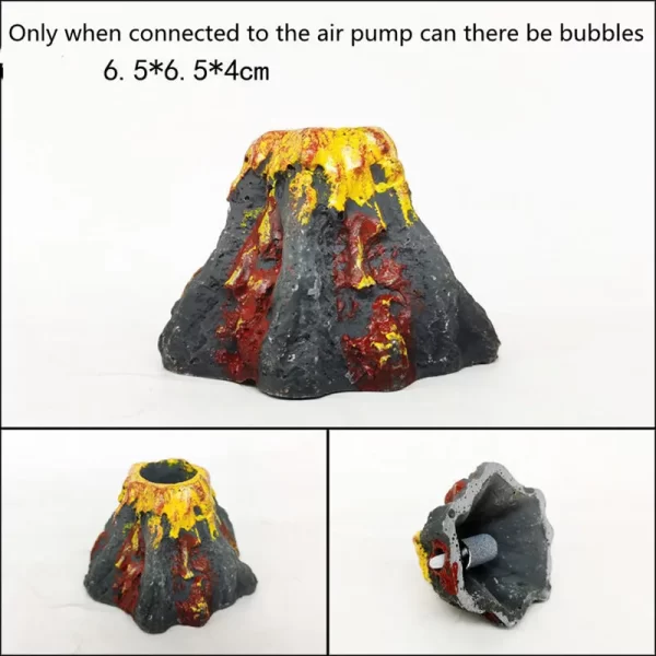 Volcano Aquarium Accessories, Rockery Ornaments, Aeration Pump, Bubble Stone, Fish Tanks, Landscaping Simulation - Image 9