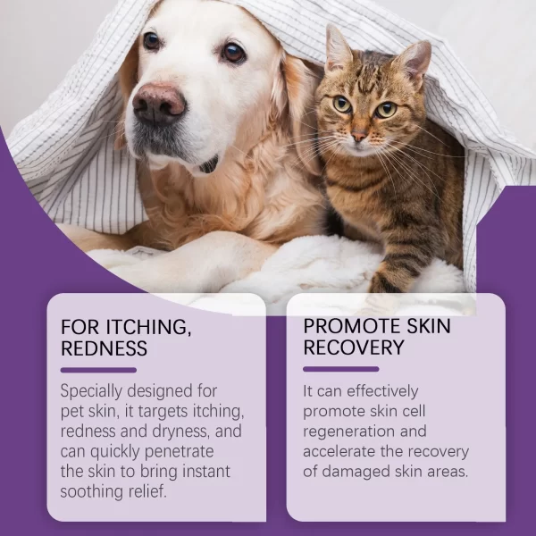 Pet Skin Care Cream Dry Itchy Skin Soothing Lotion For Dogs And Cats Itchy Skin Relief Cream For Cats Paw Lotion Soothing Balm - Image 4