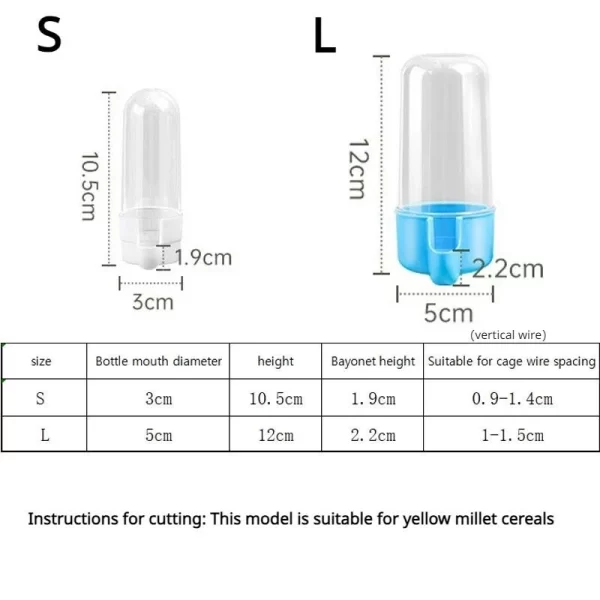 Hanging Pet Feeder Squirrel Parrot Water Dispenser Pet Bird Food Box Cage Accessories Birds Supplies - Image 6