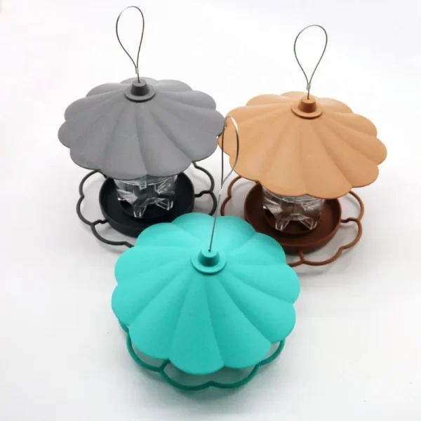 1pcs Outdoor Garden Hanging Bird Feeder Bird Feeding Station Weatherproof Bird Feeder for Garden Backyard Patio Decor