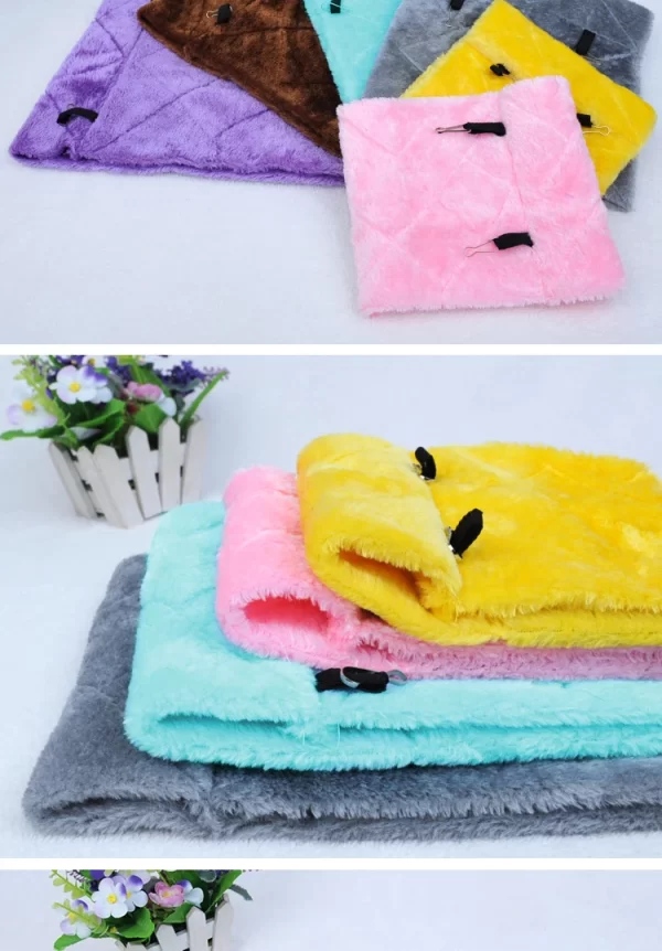 Winter Pet Bird Parrot Cages Warm Plush Hammock Hut Tent Bed Hanging Cave for Sleeping and Hatching Bird Accessories - Image 16