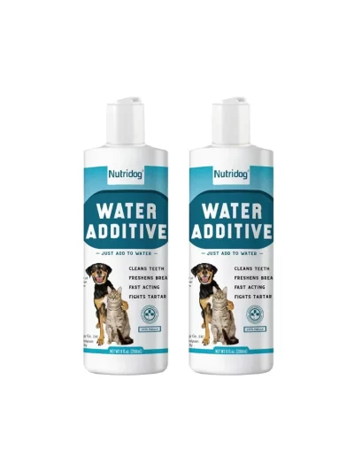 2 Pack Pet Dental Care Water Additive for Decomposes dental plaque & cleans teeth for Dogs & Cats
