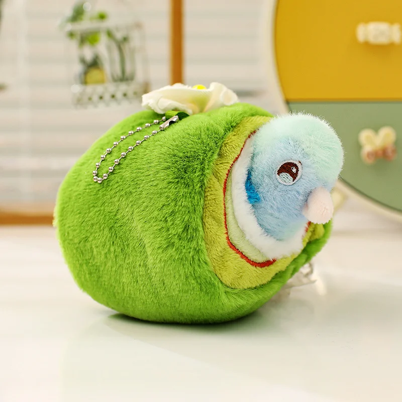 12cm Kawaii Bird Plush Toys Mini Artificial Bird Pendants Cute Lifelike A hanger with A Bird's Nest for kids Birthday Xmas Gifts - Image 8