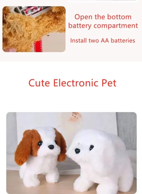 Realistic Plush Simulation Smart Dog Children Toy Can Walking And Call Electric Plush Robot Pet Dog Toddler Christmas Gift - Image 13