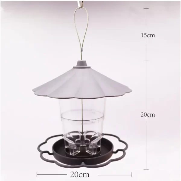 1pcs Outdoor Garden Hanging Bird Feeder Bird Feeding Station Weatherproof Bird Feeder for Garden Backyard Patio Decor - Image 4