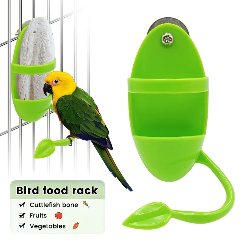 Bird Cuttlebone Holder Parrot Feeder Hanging Veggie Fruit Cup Accessories for Cockatiel Budgies Durable Non Toxic Easy Clean Bir - Image 5