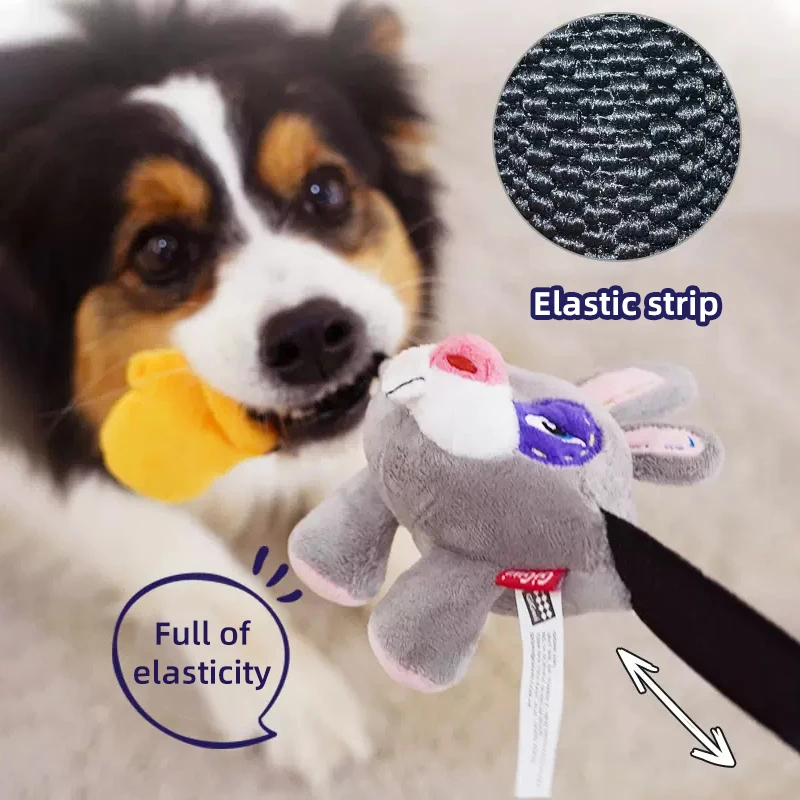 GiGwi Newest Pet Toys Cute Boxer Panda Series Sound Paper Molar Teeth Sounding Plush Washable Toy for Small Dog Puppy Pets Toy - Image 3