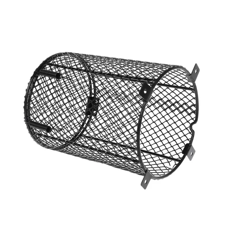 Reptiles Heat Lamp Guard with 4 Screws Amphibians Heating Bulbs Mesh Cover Anti-Scald Lamp Cover Cylinder & Square - Image 9