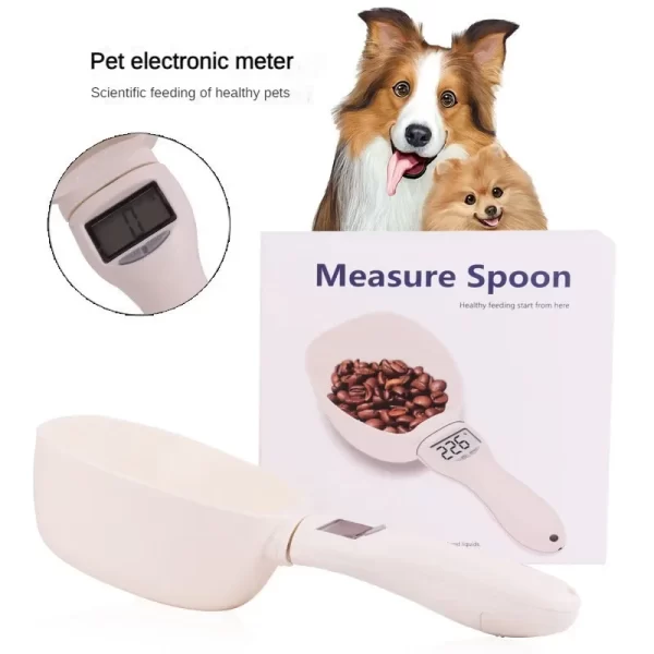 Electronic measuring tool for dog and cat, food bowl measuring spoon, digital display, weight scale - Image 3