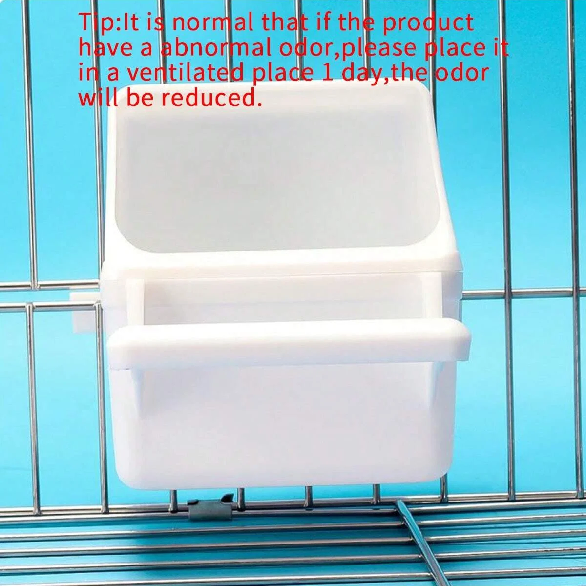 1pc-Acrylic feeding tool for small poultry, splash proof bird food container - Image 9