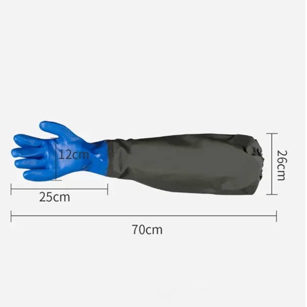 1 Pair of Fish Tank Gloves Protective Gloves Lengthened Gloves Waterproof Gloves Longer gloves for changing water in aquarium - Image 6