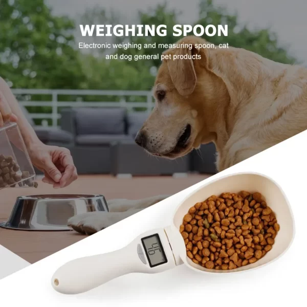 Electronic measuring tool for dog and cat, food bowl measuring spoon, digital display, weight scale - Image 4