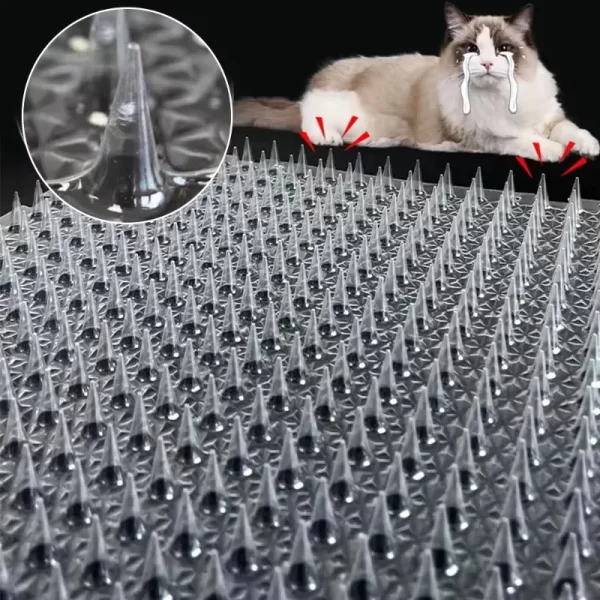 Pet Training Mat with Prickle Spikes Anti Digging Climbing Deterrent Pad for Cats Dogs Adjustable Indoor Outdoor Duty Protector - Image 5