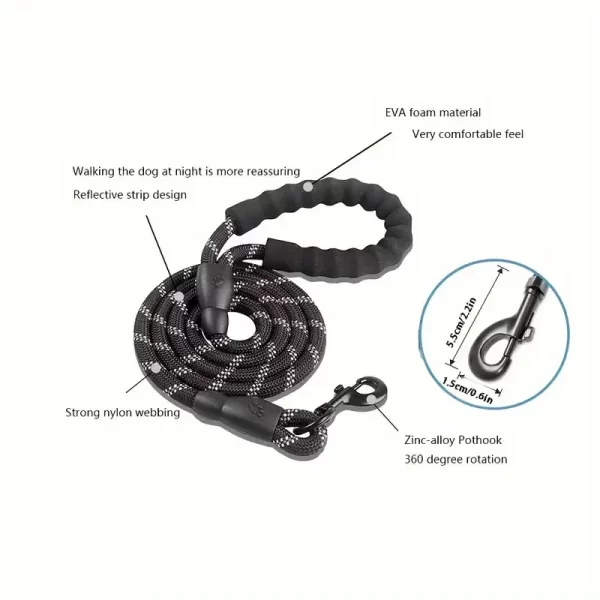 150/200/300CM Strong Leashes for Dogs Soft Handle Dog Leash Reinforced Leash for Small Medium Large Dogs Big Dog Supplies - Image 3