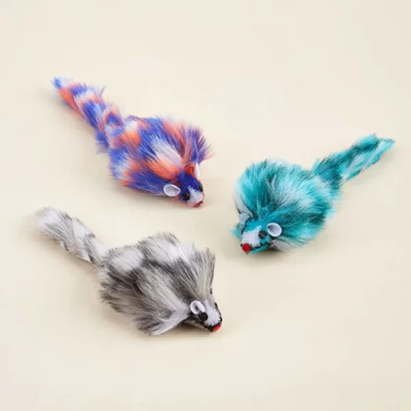 Cat Toy Plush Mouse Durable Bite Resistant Cat Chew Toy Boredom Relief Toy Interactive Play Toys for Cats Pet Supplies - Image 2