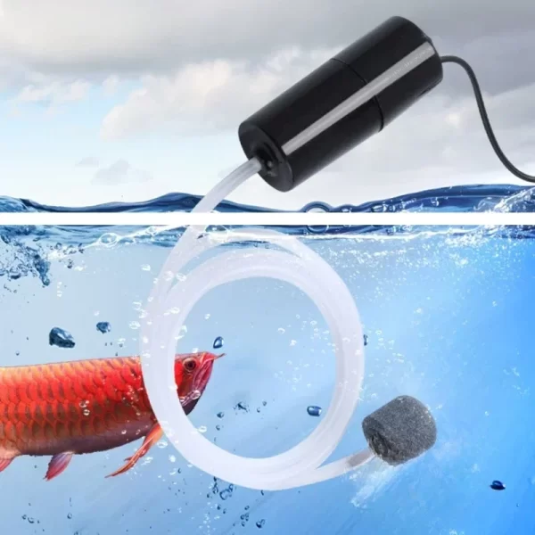 Aquarium Oxygen Air Pump USB Small Oxygenator for Fish Tank Silent Air Compressor Mini Aerator Portable Fish Tank Accessories - Image 10