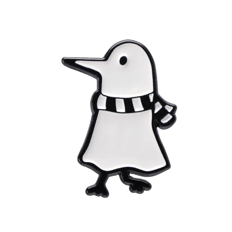 Animal Brooch Cute Funny White Bird Metal Badge Small Accessories Wholesale Decorative Brooches Cap Pin Bag Pins and Badges Hat - Image 9