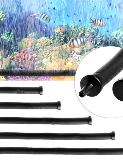 Aquarium Air Pump Oxygen Air Bubble Tube Aerator for Fish Tank Waterscape Bendable Air Stone Pipe Strip Diffuser Accessories