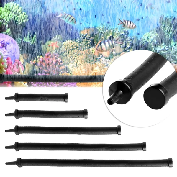 Aquarium Air Pump Oxygen Air Bubble Tube Aerator for Fish Tank Waterscape Bendable Air Stone Pipe Strip Diffuser Accessories