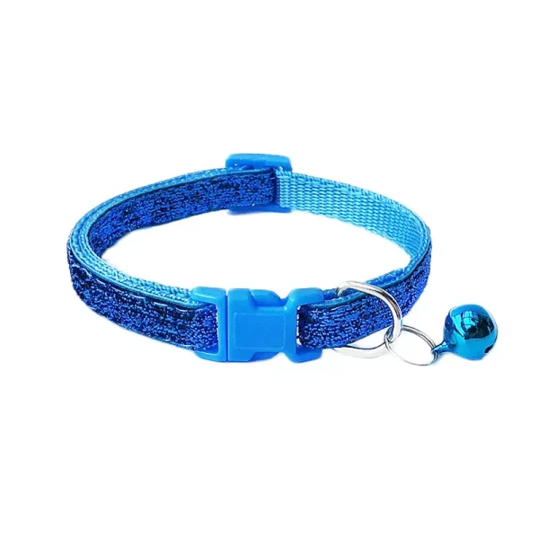 Sequin Pet Cat Collar With Bell Safety Buckle Small Dog Collar Adjustable Gato Necklace Puppy Kitten Collier Chain Quick Release - Image 8