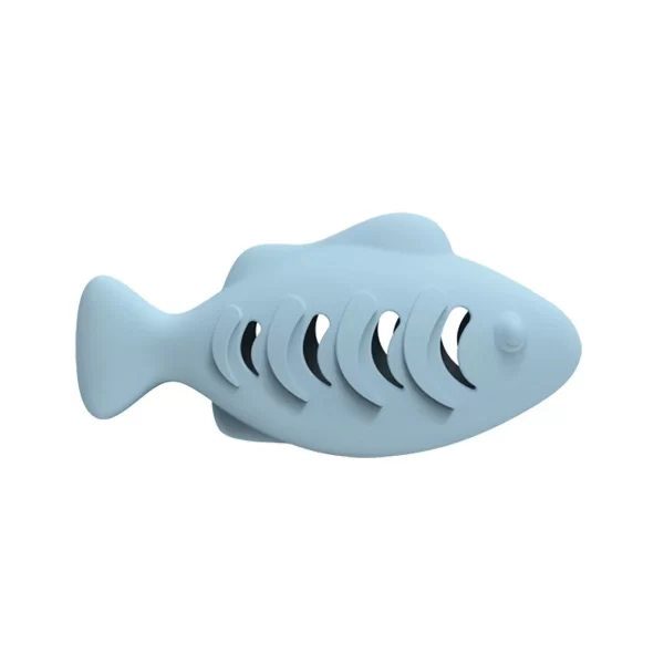 Interactive Cat Toy for Indoor Cats Food Dispenser Feeder Blue Treat & Catnip Stuffer Fun Engaging Pet Play - Image 7