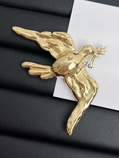Design Retro Bird Brooch Pin for Women Men Fashion Dress Coat Accessories