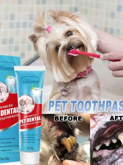 Pet Toothpaste Cat Dog Fresh Breath Toothpaste Dog Edible Cleaning Oral Plaque Tartar Pet Toothpaste Care Products Deod R6E6