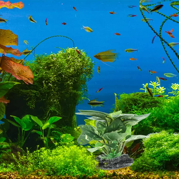 Artificial Plant Decoration for Aquarium Realistic Faux Silk Fish Tank Plants Jellyfish Pond Accessories Plastic Decor Easy - Image 5