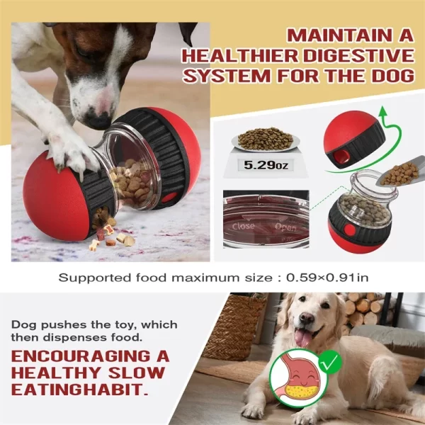 Dog Toys Increase Intelligence Elliptical Track Rolling Ball Leaky Food Develop Good Habits Sturdy Durable Interactive Pet Toys - Image 4