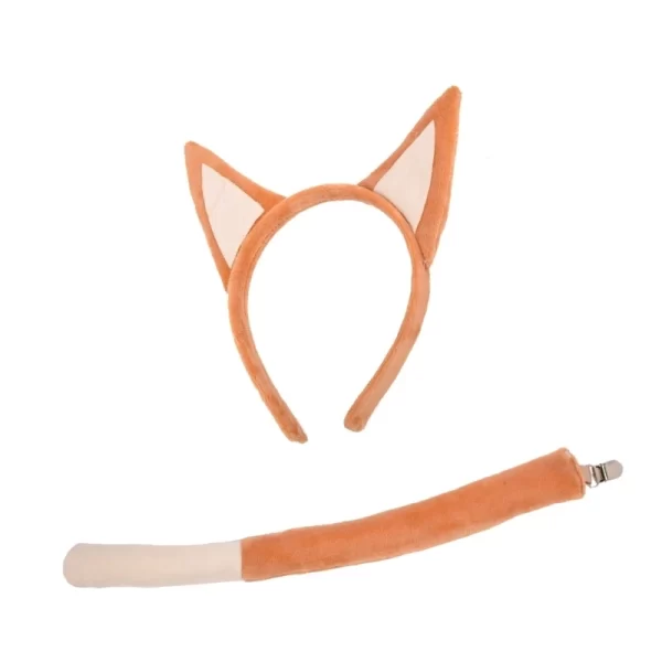 Animal Theme Dog Ear Headband and Tail Set for Kids Cosplay Costume Accessories DXAA - Image 3