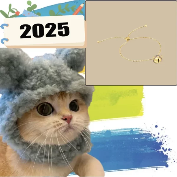 2025 New high-end Spanish fashion cat accessories, fashionable pet gifts holiday party gifts, high-quality high-end products 10 - Image 5