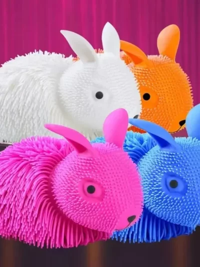 New Anxiety Aid Sensory Toys Cute Rabbit Stress Relief Toys PVC Dog Decompression Toy Children's